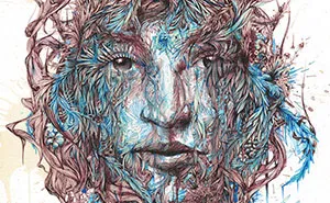 I Mix Ink, Tea, Alcohol, And Embroidery To Create These Paintings