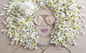 I Balance Twigs And Flowers To Create Intricate Portraits Out Of Mother Nature
