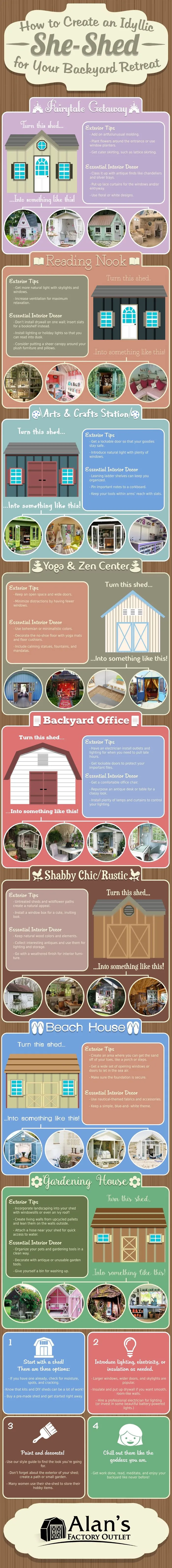 "she-shed" Sounds Like A Cool Concept Similar To A "man's Cave"