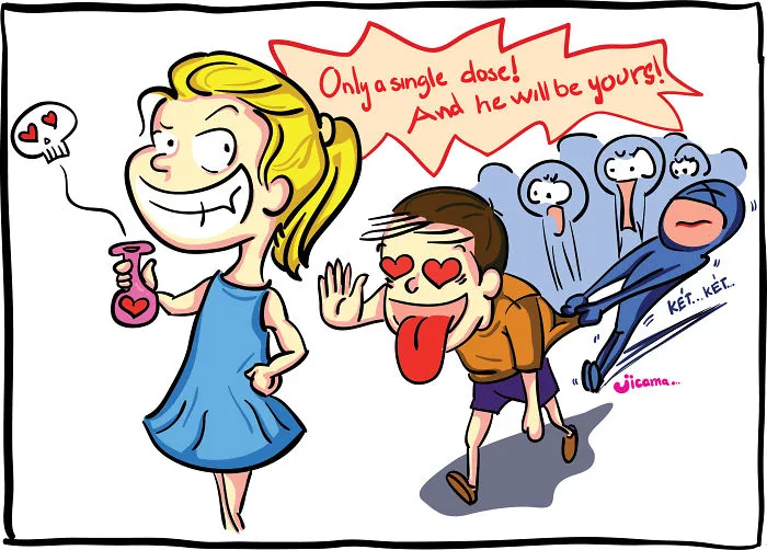 I Draw Hilarious Comics About Girls In Love
