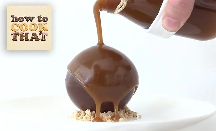 This Chocolate Sphere Explodes