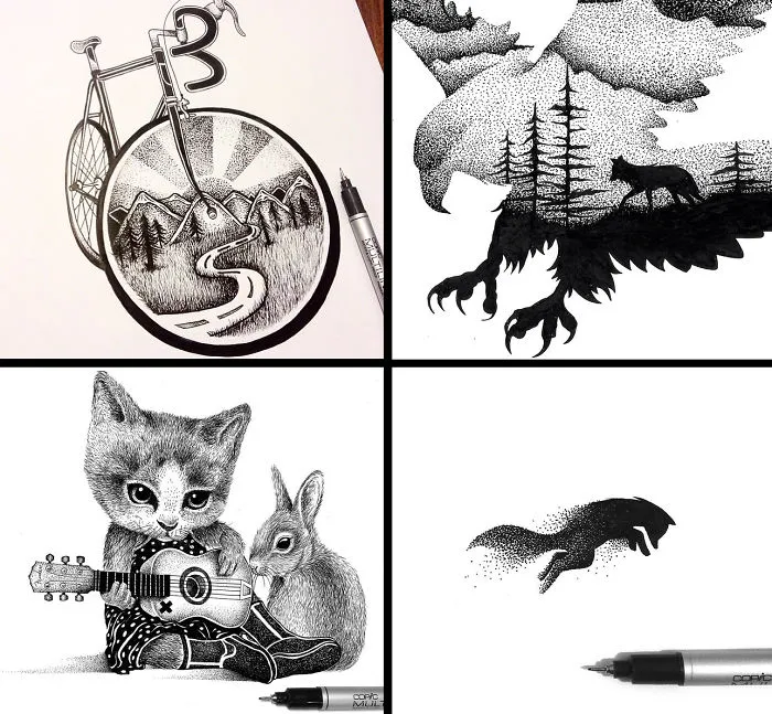 Eclectic Collection Of Drawings And Illustrations