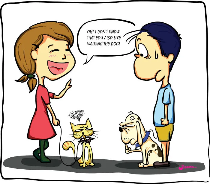 I Draw Hilarious Comics About Girls In Love