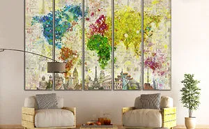 We Have Assembled A New World Map For Your Home & Office Decoration