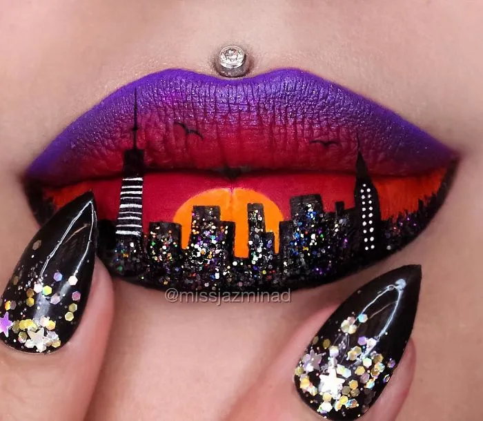 Artist Turns Her Lips Into Works Of Art