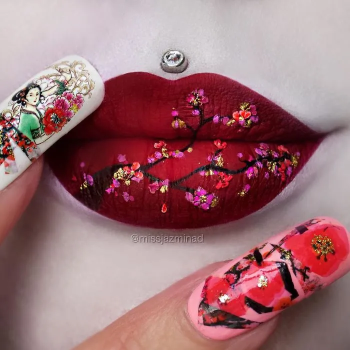 Artist Turns Her Lips Into Works Of Art