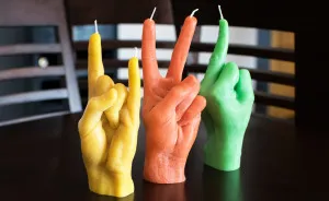 I Made Hand Gesture Candles