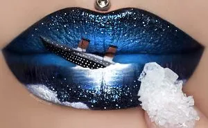 Artist Turns Her Lips Into Works Of Art