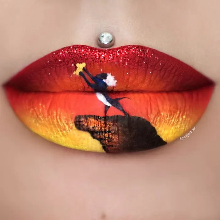Artist Turns Her Lips Into Works Of Art