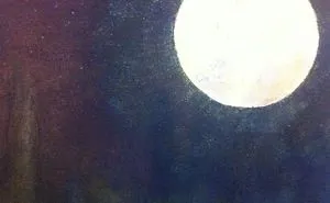 I Painted Moonlight On Convass With Oil Colors