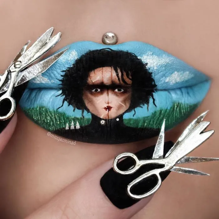 Artist Turns Her Lips Into Works Of Art