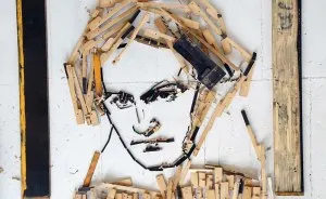 I Made A Portrait Of Beethoven From Old Piano Parts