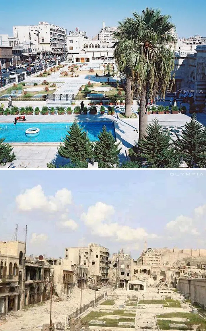 28 Before-And-After Pics Reveal What War Did To The Largest City In Syria