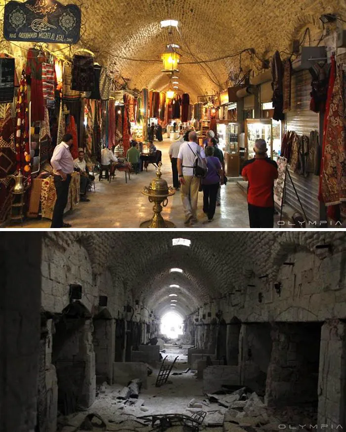 28 Before-And-After Pics Reveal What War Did To The Largest City In Syria
