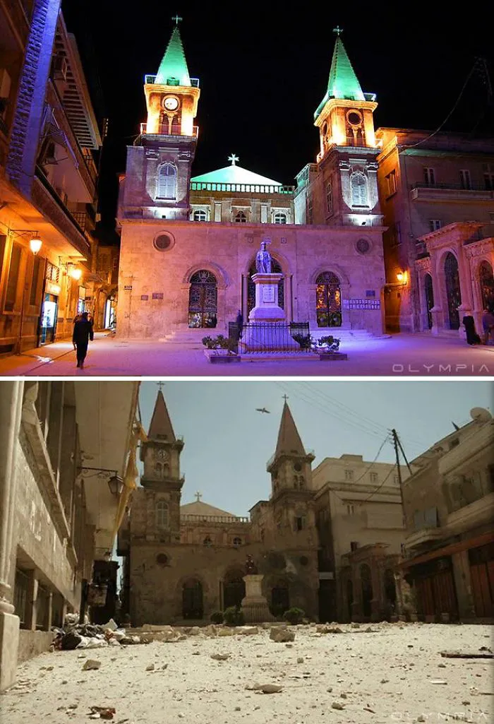 28 Before-And-After Pics Reveal What War Did To The Largest City In Syria