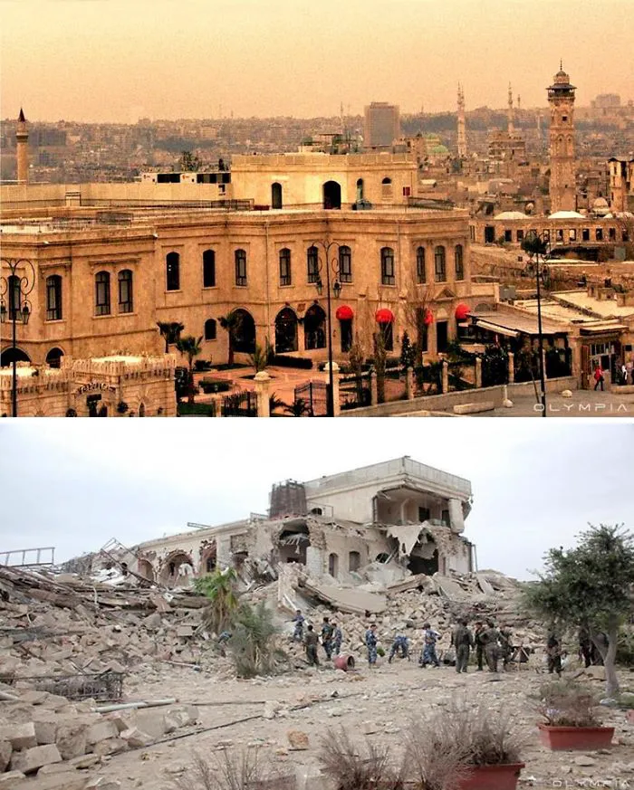 28 Before-And-After Pics Reveal What War Did To The Largest City In Syria