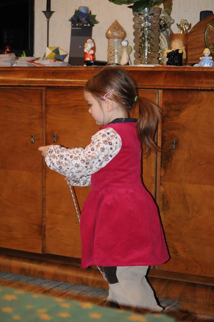 "well" Said He, "she Wanted A Dress After I Had Dressed Her"... He Did Her Hair Too That Day