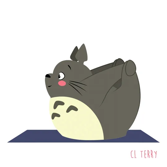 Totoro Exercising