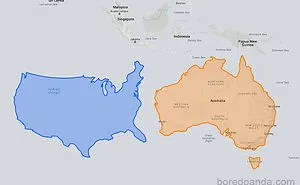 30 Real World Maps That Show The True Size Of Countries