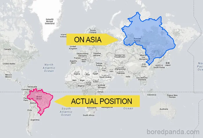 Si Brasil estuviera en Asia, sería enorme