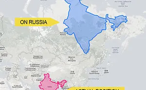 30 Real World Maps That Show The True Size Of Countries