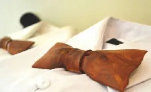 Artist Creates A Bow Tie Out Of Recycled Wood