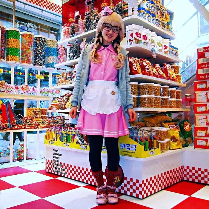 Saya, Candy Seller. Harajuku District, Tokyo, Japan