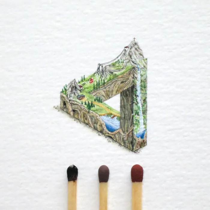Tiny Paintings That I Create With Watercolor