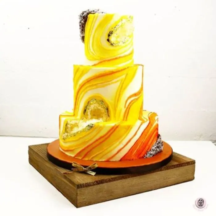 Geode Wedding Cake
