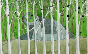 I've Been Drawing Elephants In The Tent For 8 Years On Every Camping Holiday