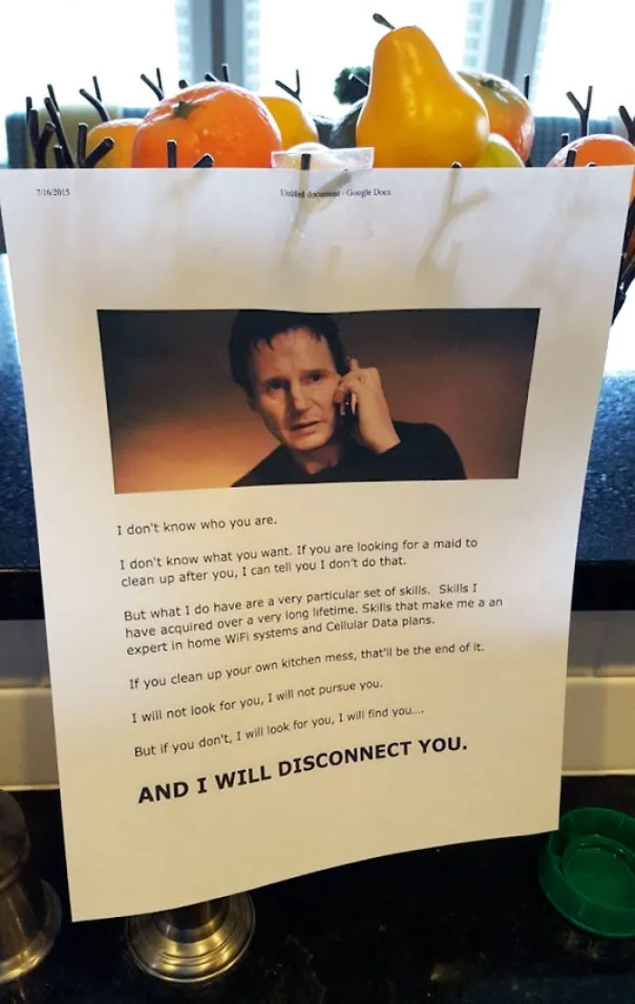 Father Leaves His Messy Teens The Perfect Threatening Note