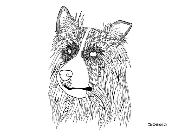 I Create Intricate Line Drawings Of Dogs
