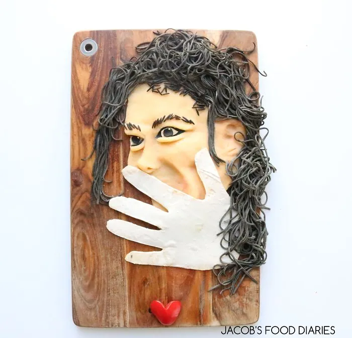 Michael Jackson. Black Bean Noodles With Mash Potato