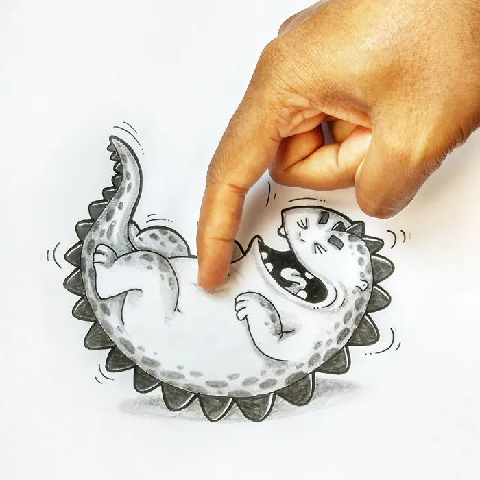 Playing With Our Little Cartoon Dragon Pet (Part 2)