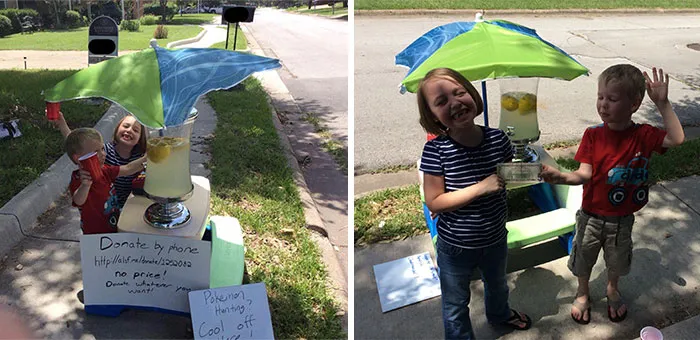 We Built A Pokestop Lemonade Stand To Raise Money For Children With Cancer