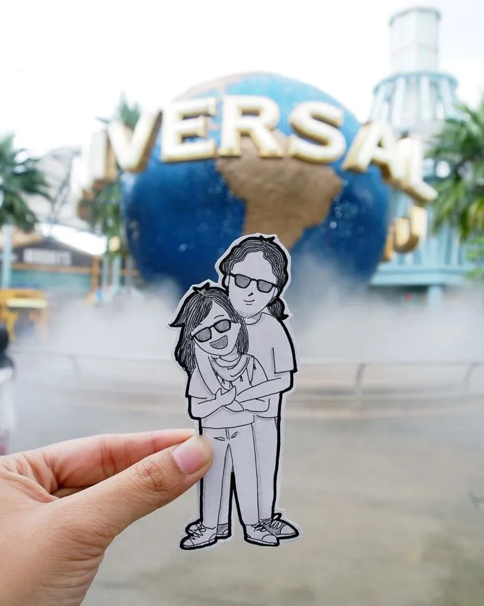 Mandatory Photo At Universal Studio, Singapore