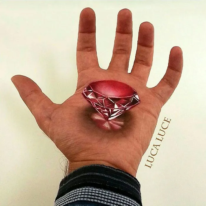 Mind-Bending 3D Optical Illusions On The Palm Of My Hand (+ Bonus Panda)
