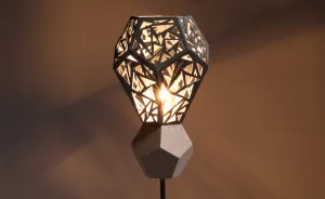 Polish Designer Uses Laser Cut Templates To Create Stunning Concrete Lamps