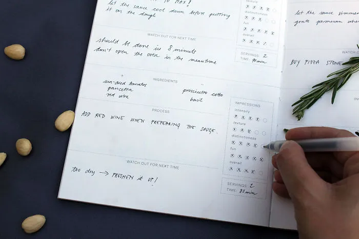 A Cooking Journal For Developing Your Signature Recipes & Creating A Culinary Heritage