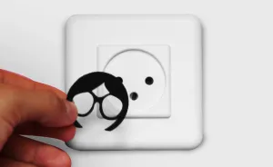 My Stickers Turn Boring Sockets Into Playful Characters