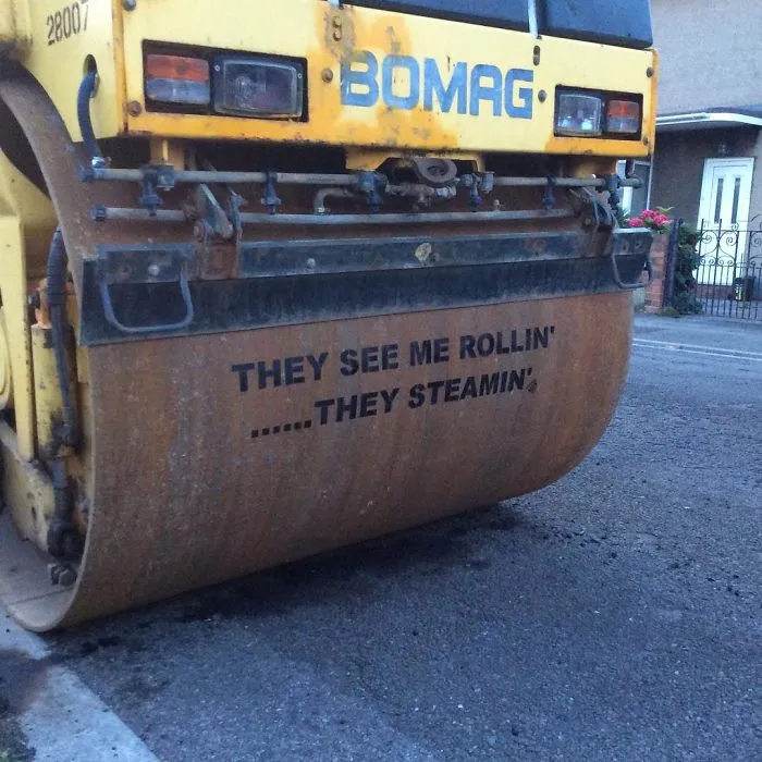 So A Steamroller Parked On My Street