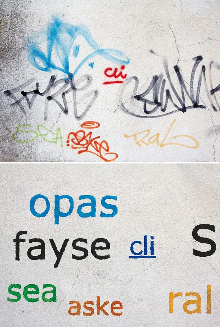This Guy Is Painting Over Ugly Graffiti To Make It Legible