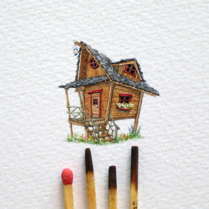 Tiny Paintings That I Create With Watercolor