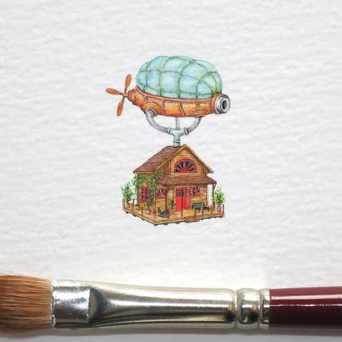 Tiny Paintings That I Create With Watercolor