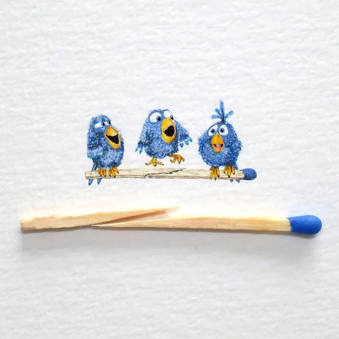 Tiny Paintings That I Create With Watercolor
