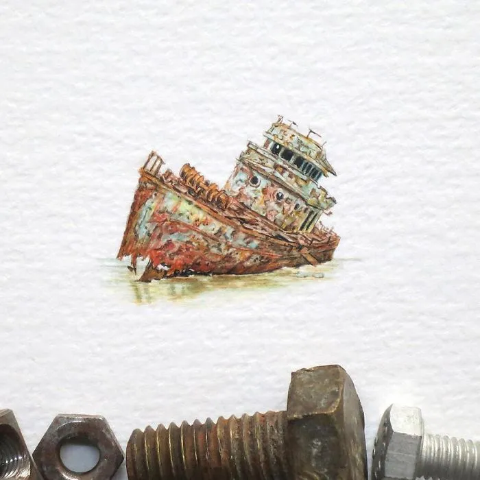 Tiny Paintings That I Create With Watercolor