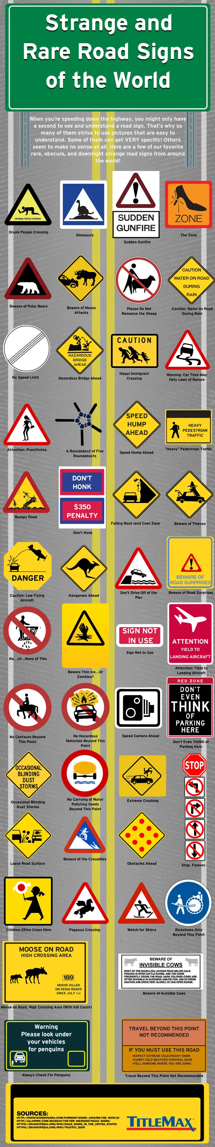 There Are Some Weird Road Signs Out There