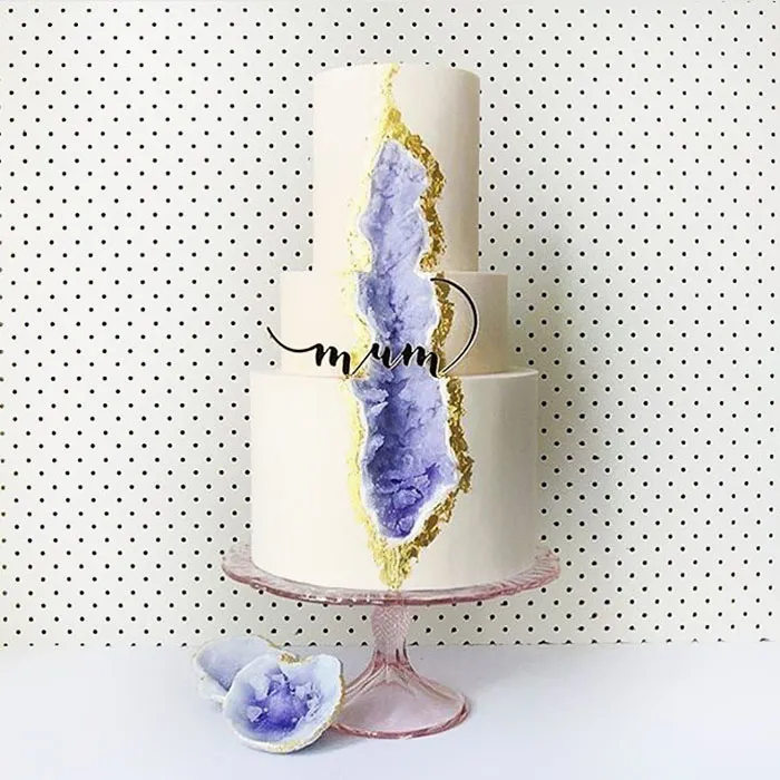 This New Geode Wedding Cake Trend Is Rocking The Internet