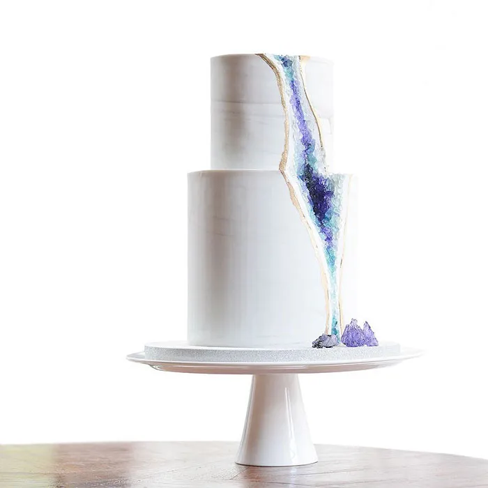 This New Geode Wedding Cake Trend Is Rocking The Internet