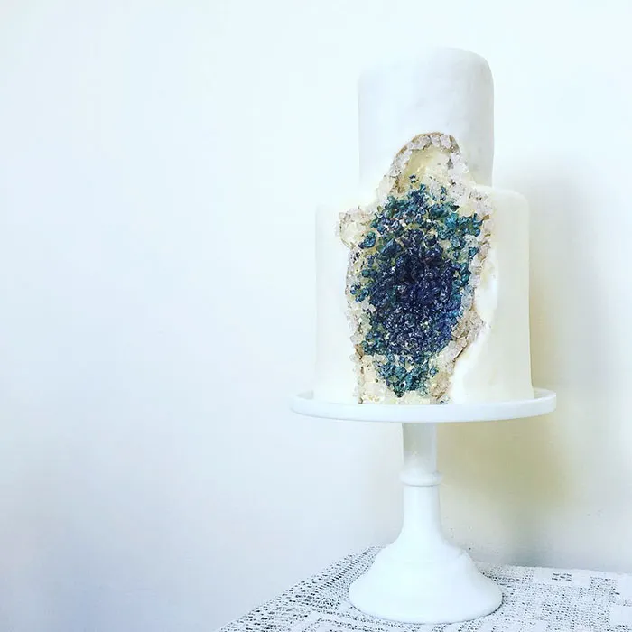 This New Geode Wedding Cake Trend Is Rocking The Internet